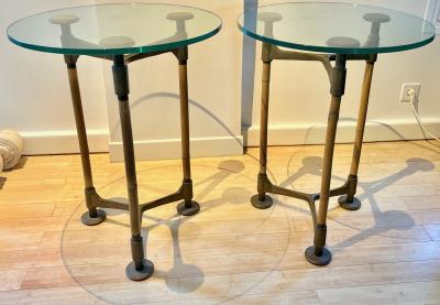 Ronald Cecil Sportes Ronald Cecil Sportes awesome pair of Nouveaux Barbares style side table