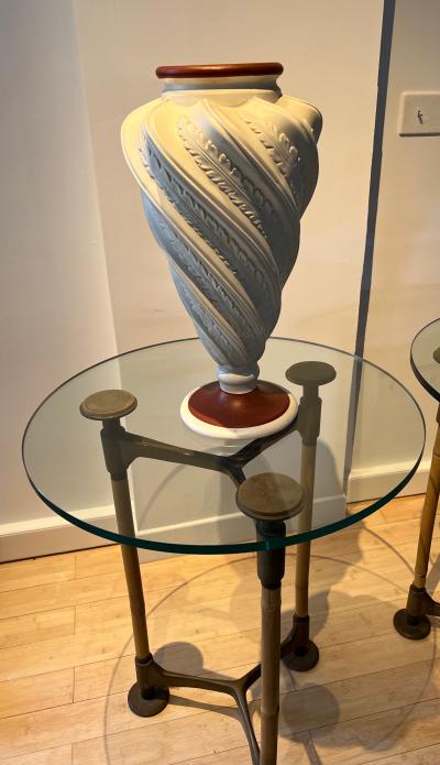 Ronald Cecil Sportes Ronald Cecil Sportes awesome pair of Nouveaux Barbares style side table