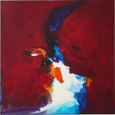 Ronaldo De Juan Large and powerful Abstract Expressionist painting by Ronaldo De Juan