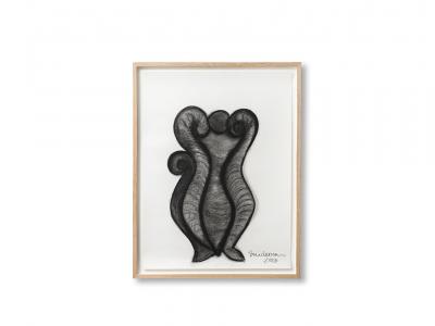 Rosanne Sniderman Charcoal Drawing V10 by Rosanne Sniderman