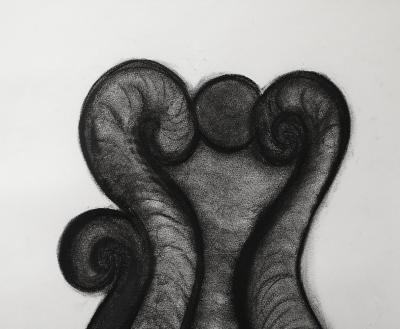 Rosanne Sniderman Charcoal Drawing V10 by Rosanne Sniderman