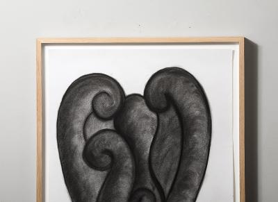 Rosanne Sniderman Charcoal Drawing V15 by Rosanne Sniderman