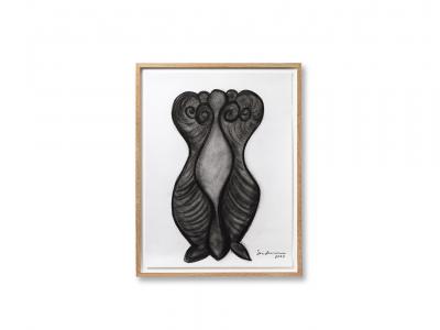 Rosanne Sniderman Charcoal Drawing V6 by Rosanne Sniderman