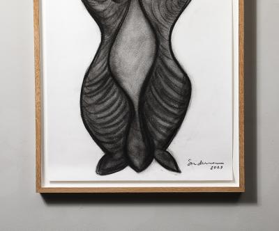 Rosanne Sniderman Charcoal Drawing V6 by Rosanne Sniderman