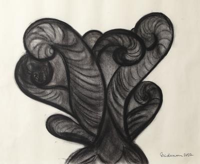 Rosanne Sniderman Charcoal Drawing V9 by Rosanne Sniderman