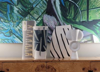 Rosaria Rattin Kose Ceramic Vase Italian