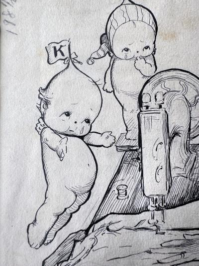 Rose Cecil O Neill Kewpies to The Rescue to Help the Downtrodden in Slums Feminist Art