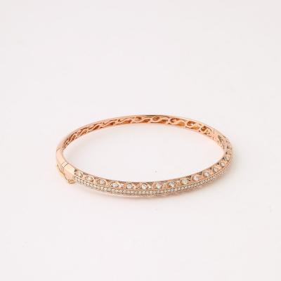 Rose Gold and Pave Diamond Encrusted Bracelet