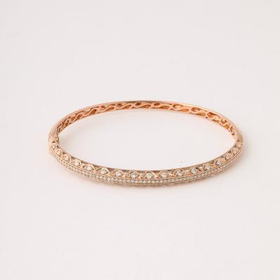 Rose Gold and Pave Diamond Encrusted Bracelet