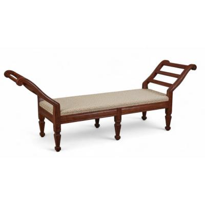 Rose Tarlow Rose Tarlow Melrose House 18th C Style Italian Neoclassical Walnut Bench