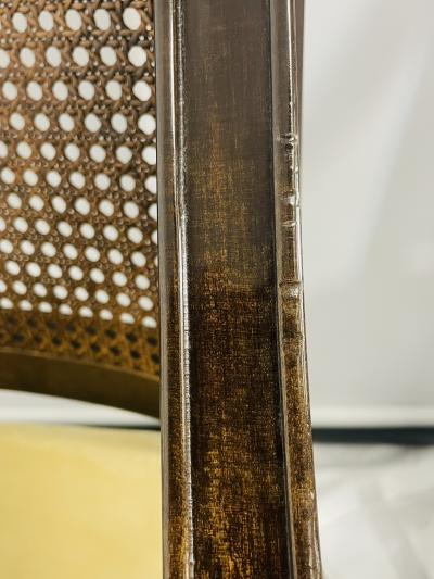 Rose Tarlow Set of 8 Rose Tarlow Solid Wood Cane Back Armchairs Made in Los Angeles USA