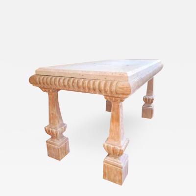 Rose Tarlow Vintage Rose Tarlow Melrose House Stone Top Sofa or Console Table