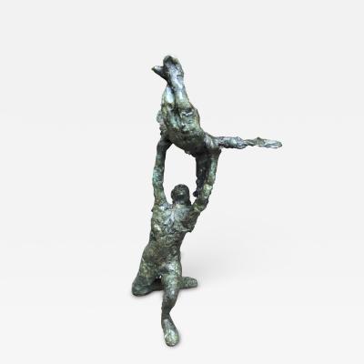 Roseline Granet M RE ET ENFANT BRONZE SCULPTURE