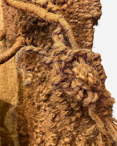 Rosemarie Koczy Ce que me raconte l homme Sculpture murale en macram Rosemarie Koczy 1978