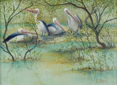 Rosemary Hain Peaceful Pelicans