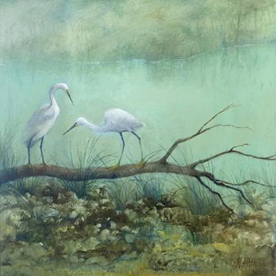 Rosemary Hain Wetland with Egrets