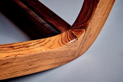 Rosewood Coffee Table with Sculptural Base