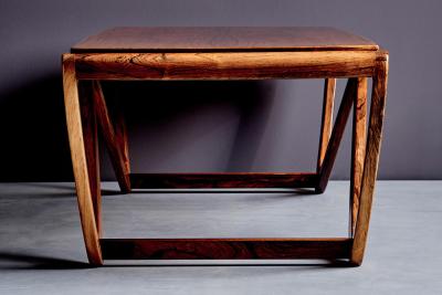 Rosewood Coffee Table with Sculptural Base