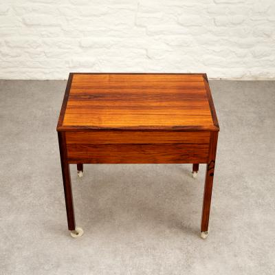 Rosewood Sewing Trolley Sweden 1960s