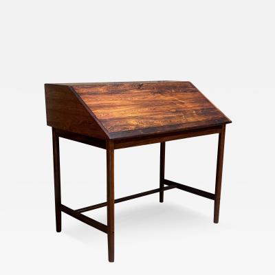 Rosewood Slant Front Desk by Sykky Iven Blode Blindheim Norway 1960