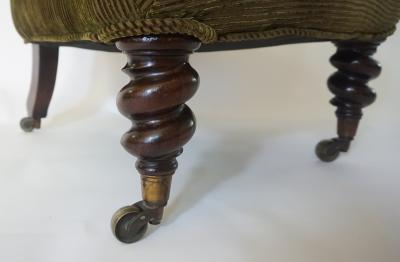 Rosewood Slipper Chair England circa 1840