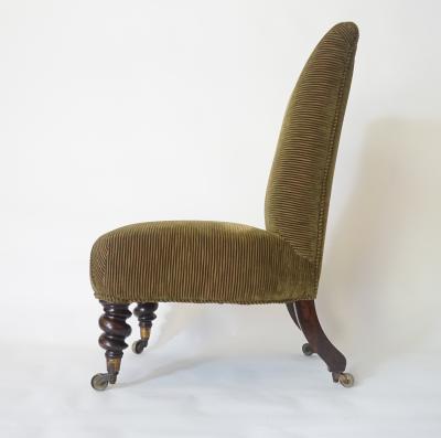 Rosewood Slipper Chair England circa 1840