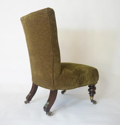 Rosewood Slipper Chair England circa 1840