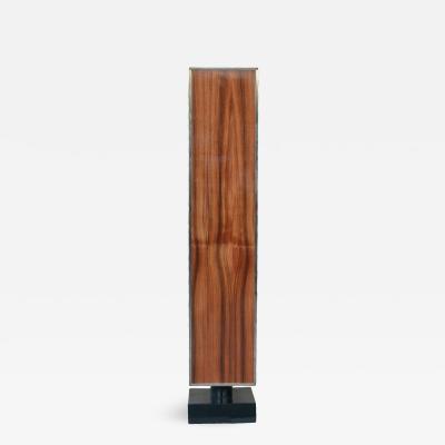 Rosewood and Black Lacquered Pedestal