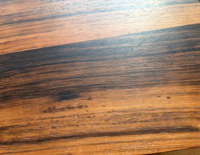 Rosewood and Solid Bronze Architectural Bench 1970 s
