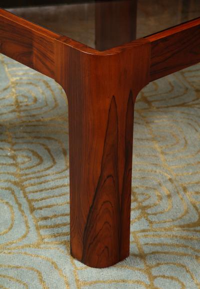 Rosewood square side table