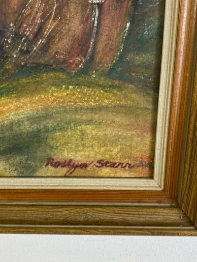 Roslyn Starr SURREAL MARIONETTES AND VIOLIN WATERCOLOR BY ROSLYN STARR