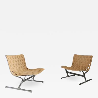 Ross F Littell Pair of armchairs by Ross Littel Mod Luar 1965