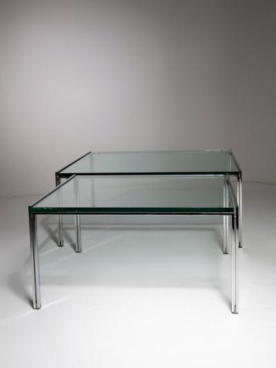 Ross F Littell Set of Two Luar Side Tables by Ross Littell for ICF
