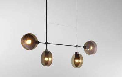 Ross Gardam Ross Gardam Nebulae 24 Four Hanging Horizontal Chandelier Chandelier