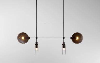 Ross Gardam Ross Gardam Nebulae 24 Four Hanging Horizontal Chandelier Chandelier