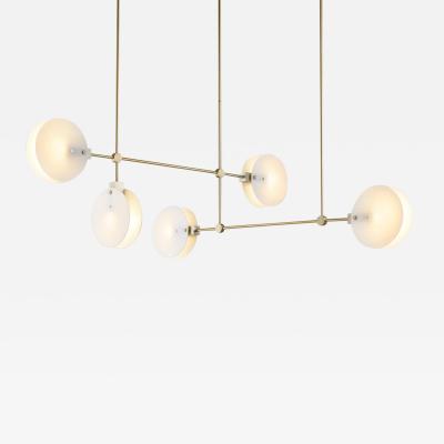 Ross Gardam Ross Gardam Nebulae 35 Five Hanging Horizontal Chandelier Chandelier