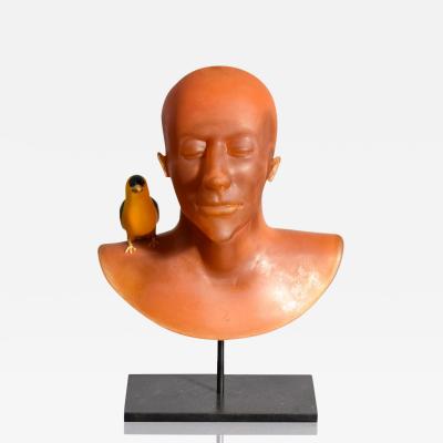 Ross Richmond Ross Richmond Glass Bust Bird Sculpture