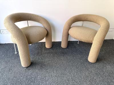 Rossi di Albizzate Pair of Tube Armchairs by Bartoli for Rossi di Albizzate Italy 1970s