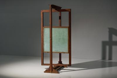 Rotating Antique School Chalkboard France Early 20th Century