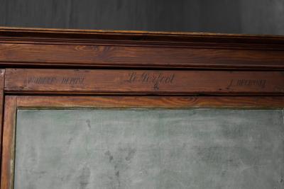 Rotating Antique School Chalkboard France Early 20th Century