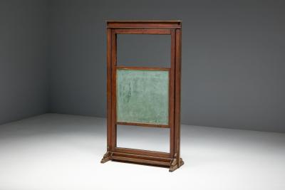 Rotating Antique School Chalkboard France Early 20th Century