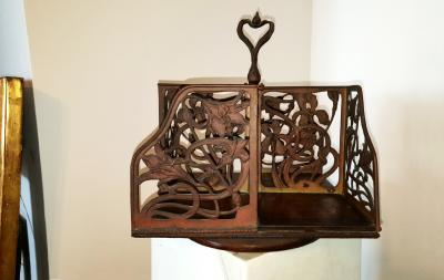 Rotating Art Nouveau Bookcase