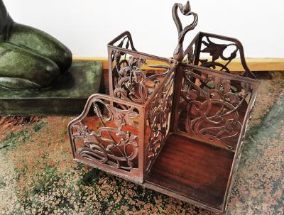 Rotating Art Nouveau Bookcase