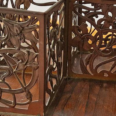 Rotating Art Nouveau Bookcase