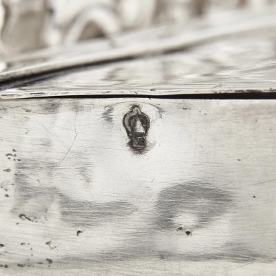 Rotger Herfurth German 18th century silver Hanukkah lamp by Herfurth