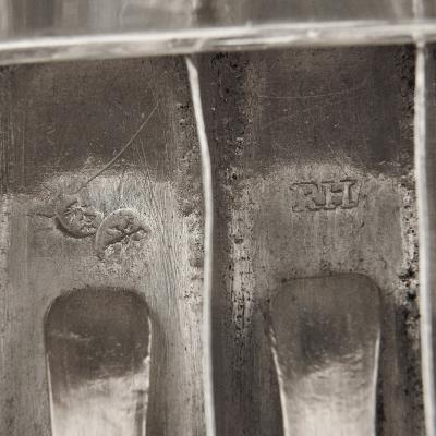 Rotger Herfurth German 18th century silver Hanukkah lamp by Herfurth