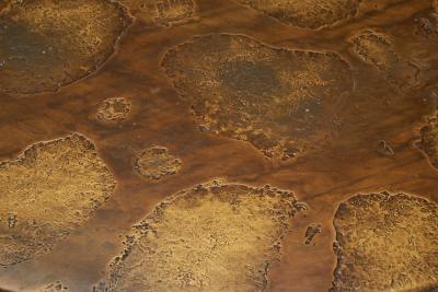 Round Coffee Table with Elemental Tabletop Europe 20th Century