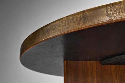 Round Coffee Table with Elemental Tabletop Europe 20th Century
