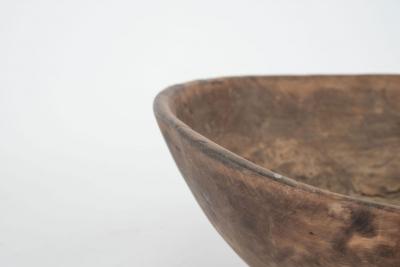 Round Hand Carved Swedish Rootwood Bowl