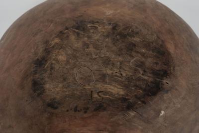 Round Hand Carved Swedish Rootwood Bowl